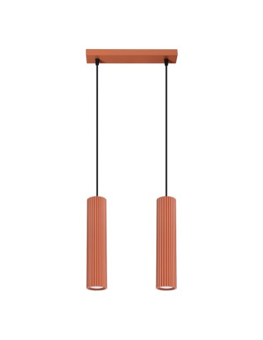 Sollux KARBON 2 ochre red pendant lamp SL.1631