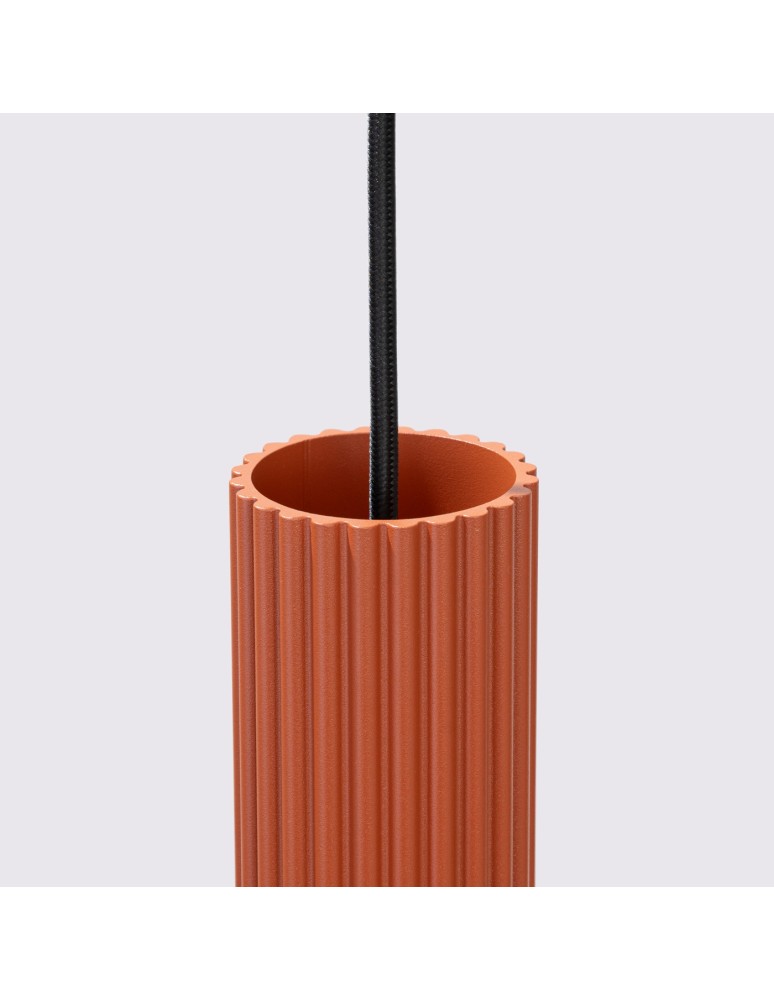 Pendant tube lamps - Sollux KARBON 2 ochre red pendant lamp SL.1631 - product kolory-swiatla.pl 6