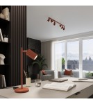 Pendant tube lamps - Sollux KARBON 2 ochre red pendant lamp SL.1631 - product 11