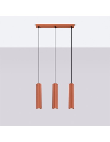 Sollux KARBON 3L ochre red pendant lamp SL.1632 - product 2