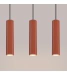 Pendant tube lamps - Sollux KARBON 3L ochre red pendant lamp SL.1632 - product 5