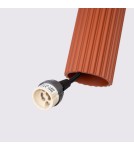 Pendant tube lamps - Sollux KARBON 3L ochre red pendant lamp SL.1632 - product 7