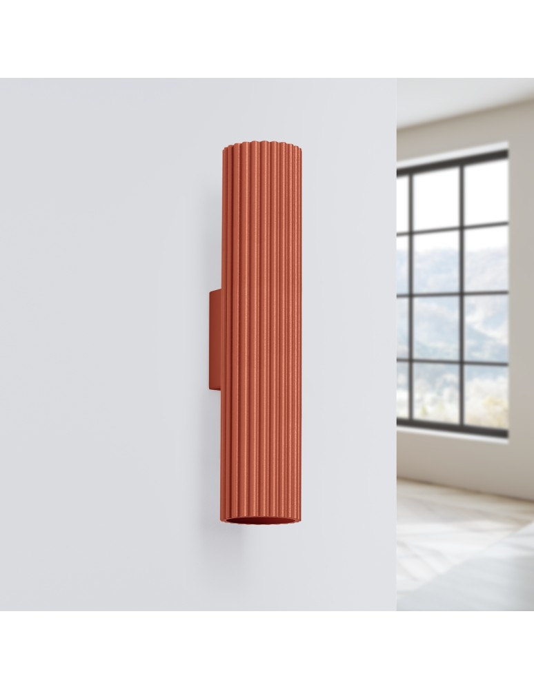Tube wall lamps - Sollux Wall lamp KARBON 30 ochre red SL.1634 - product kolory-swiatla.pl 2