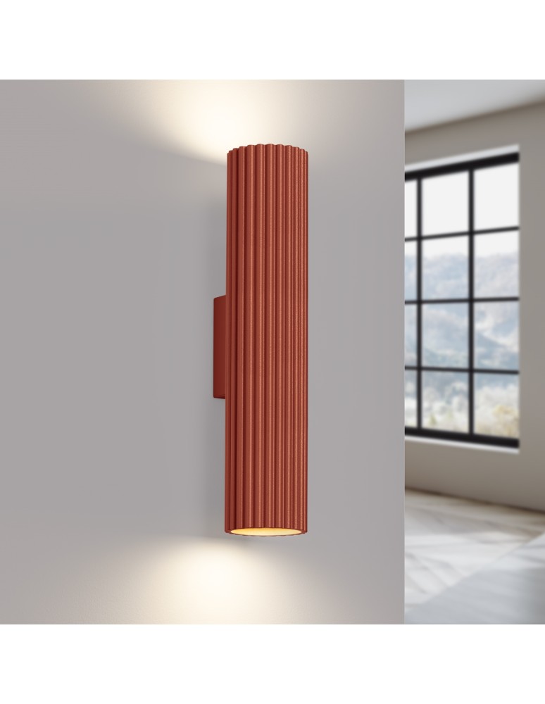 Tube wall lamps - Sollux Wall lamp KARBON 30 ochre red SL.1634 - product kolory-swiatla.pl 3