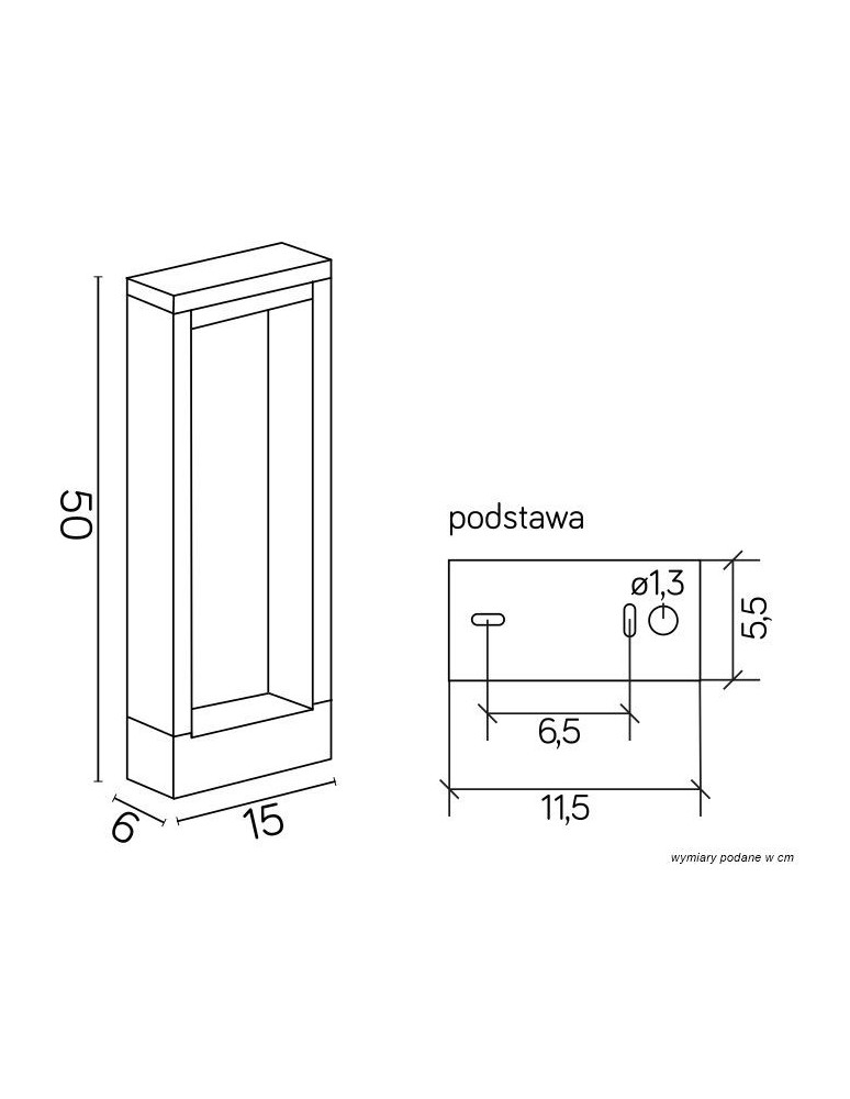 Standing garden lamps - SU-MA FORM 50cm Standing YB19503 Variable Color 3000K/4000K/6000K. - product kolory-swiatla.pl 5