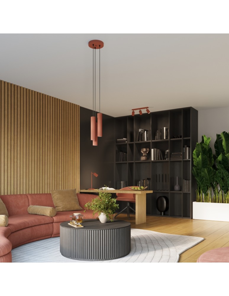 Tube wall lamps - Sollux Wall lamp KARBON 30 ochre red SL.1634 - product kolory-swiatla.pl 10