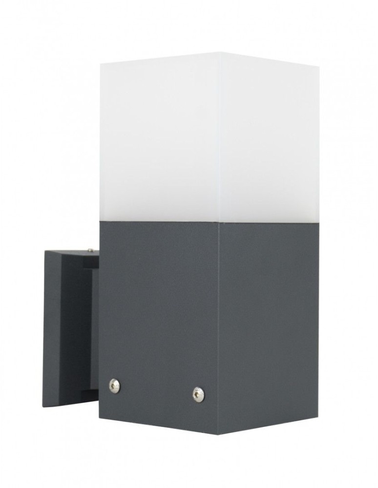 Outdoor wall lamps - SU-MA CUBE MAX 1x20W E27 230V Dark Ash CB-MAX K DG Wall lamp. - product kolory-swiatla.pl 1