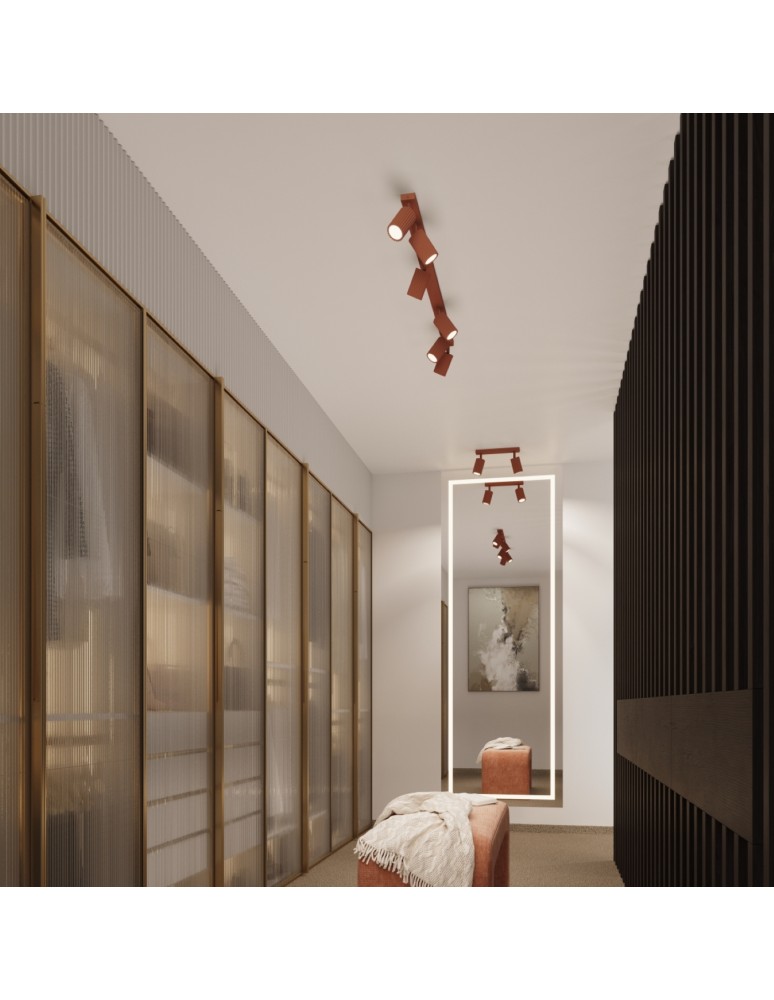 Adjustable wall lamps - Sollux Wall lamp KARBON ochre red SL.1635 - product kolory-swiatla.pl 11