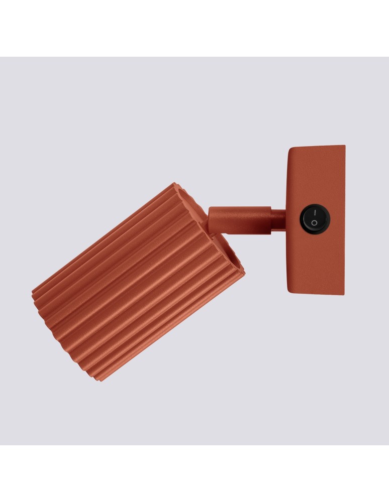 Adjustable wall lamps - Sollux Wall lamp KARBON ochre red with switch SL.1636 - product kolory-swiatla.pl 4