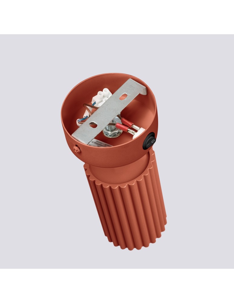 Adjustable wall lamps - Sollux Wall lamp KARBON ochre red with switch SL.1636 - product kolory-swiatla.pl 5