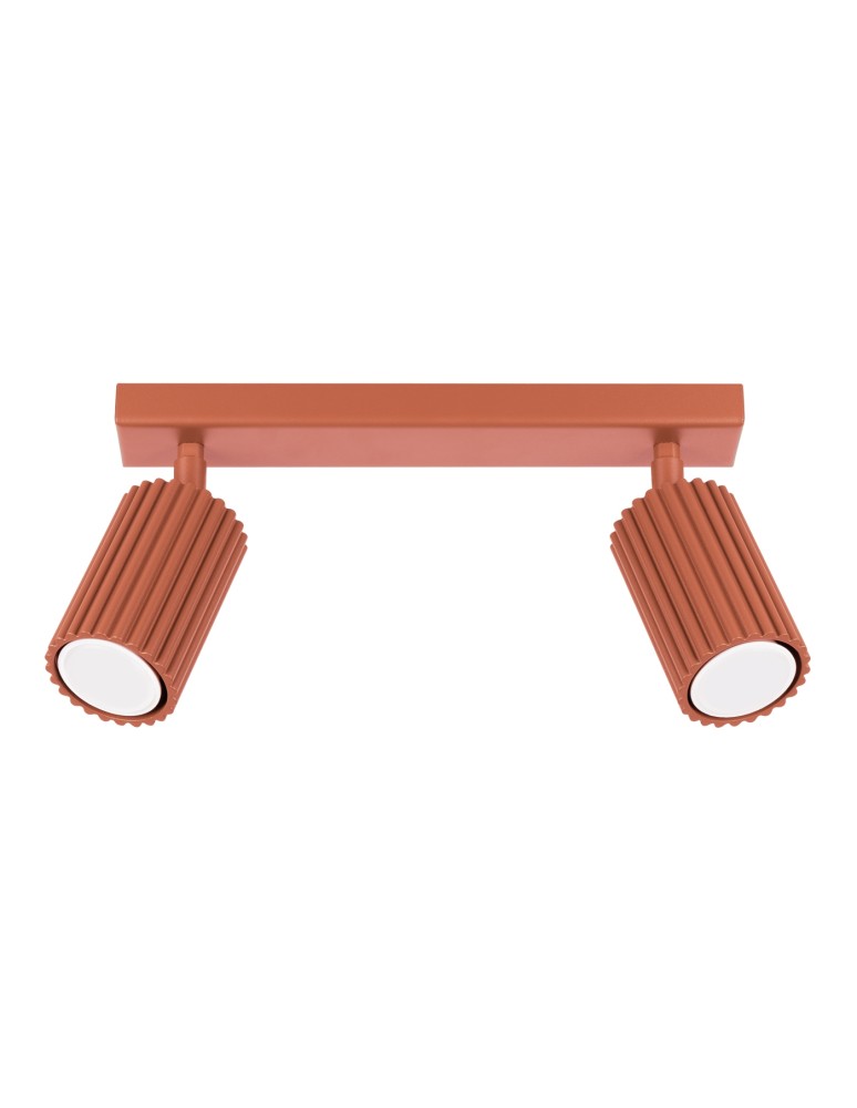 Adjustable ceiling lamps - spots - Sollux Plafond KARBON 2 ochre red SL.1637 - product kolory-swiatla.pl 1