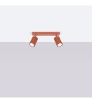 Adjustable ceiling lamps - spots - Sollux Plafond KARBON 2 ochre red SL.1637 - product 2