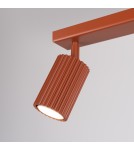 Adjustable ceiling lamps - spots - Sollux Plafond KARBON 2 ochre red SL.1637 - product 6