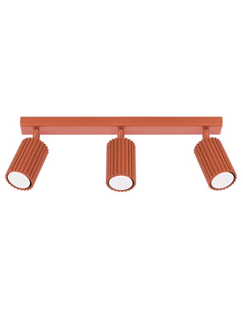 Adjustable ceiling lamps - spots - Sollux Plafon KARBON 3L ochre red SL.1638 - product kolory-swiatla.pl 1