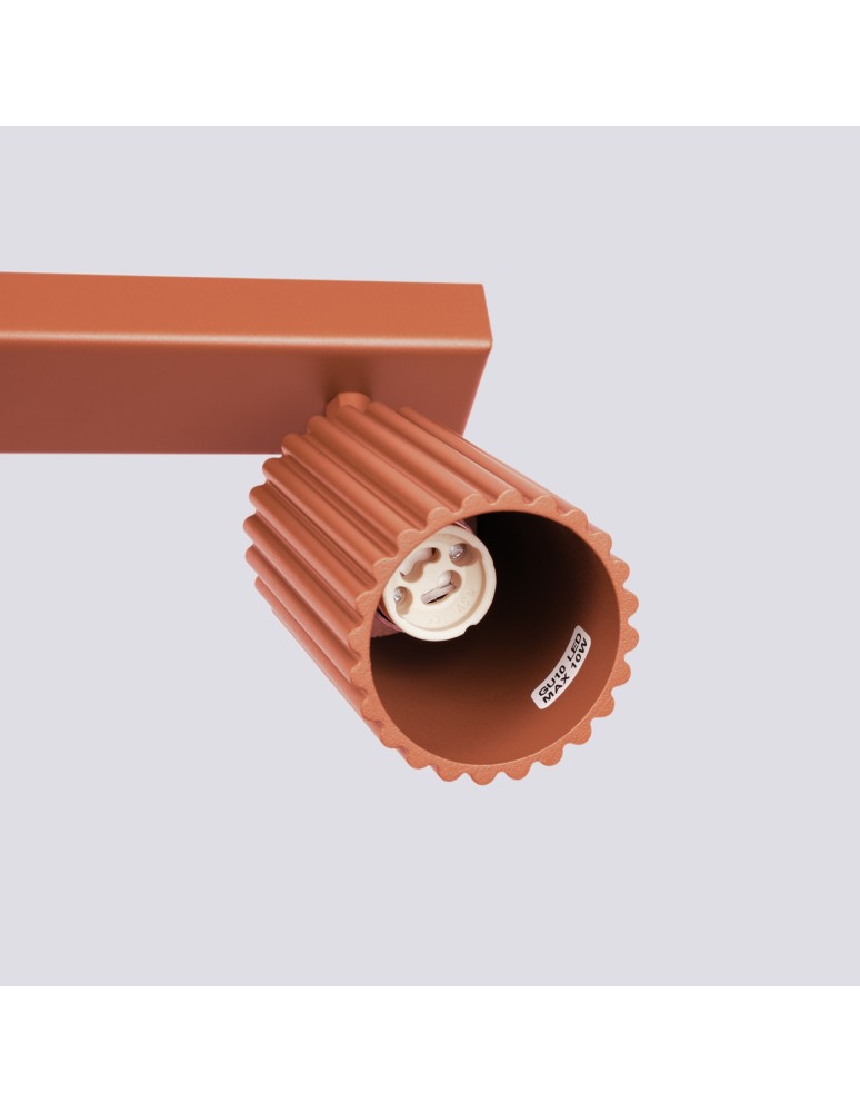 Adjustable ceiling lamps - spots - Sollux Plafon KARBON 3L ochre red SL.1638 - product kolory-swiatla.pl 5