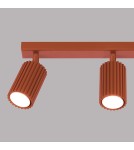 Adjustable ceiling lamps - spots - Sollux Plafon KARBON 3L ochre red SL.1638 - product 6