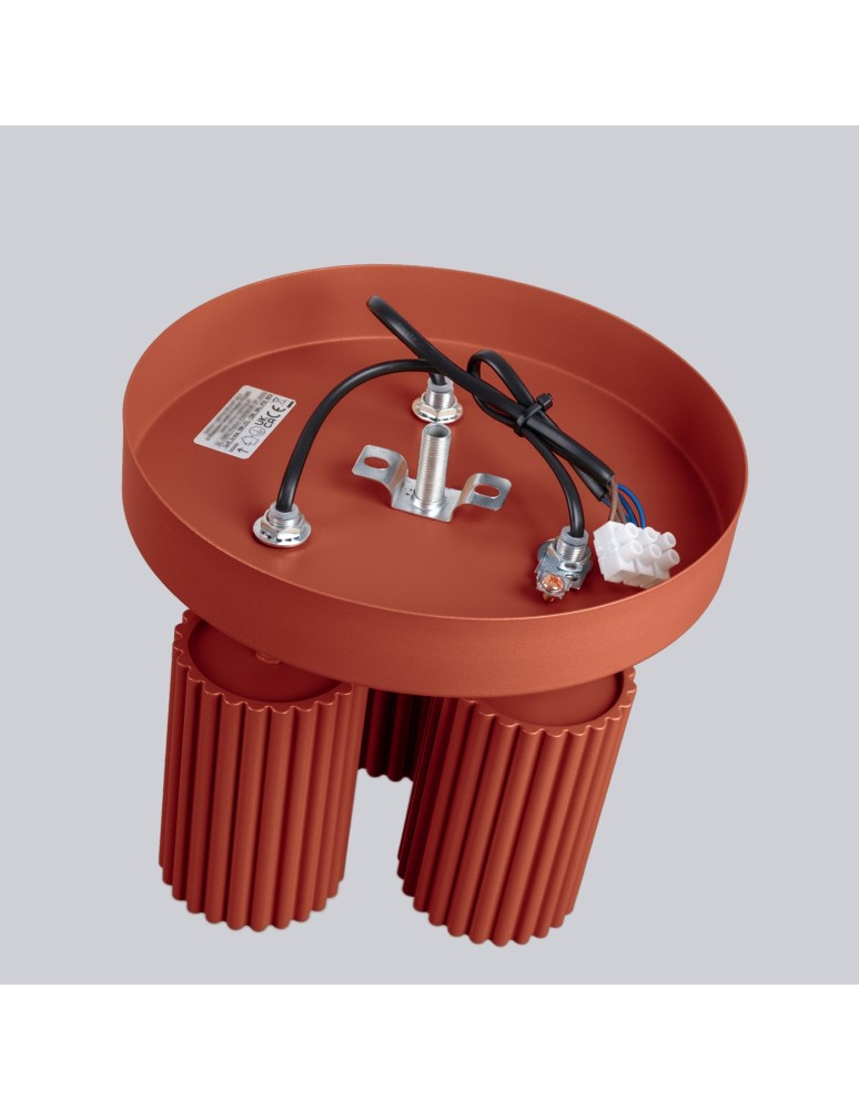 Adjustable ceiling lamps - spots - Sollux Plafond KARBON 3P ochre red SL.1639 - product kolory-swiatla.pl 4