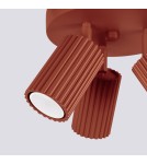 Adjustable ceiling lamps - spots - Sollux Plafond KARBON 3P ochre red SL.1639 - product 6