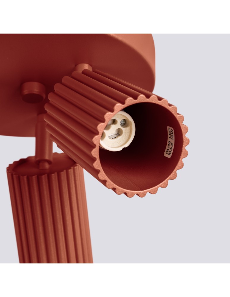 Adjustable ceiling lamps - spots - Sollux Plafond KARBON 3P ochre red SL.1639 - product kolory-swiatla.pl 8