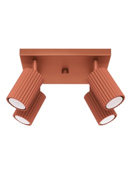 Sollux Plafond KARBON 4 ochre red SL.1640