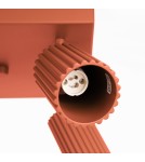 Adjustable ceiling lamps - spots - Sollux Plafond KARBON 4 ochre red SL.1640 - product 6