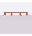 Adjustable ceiling lamps - spots - Sollux Plafon KARBON 4L ochre red SL.1641 - product 2