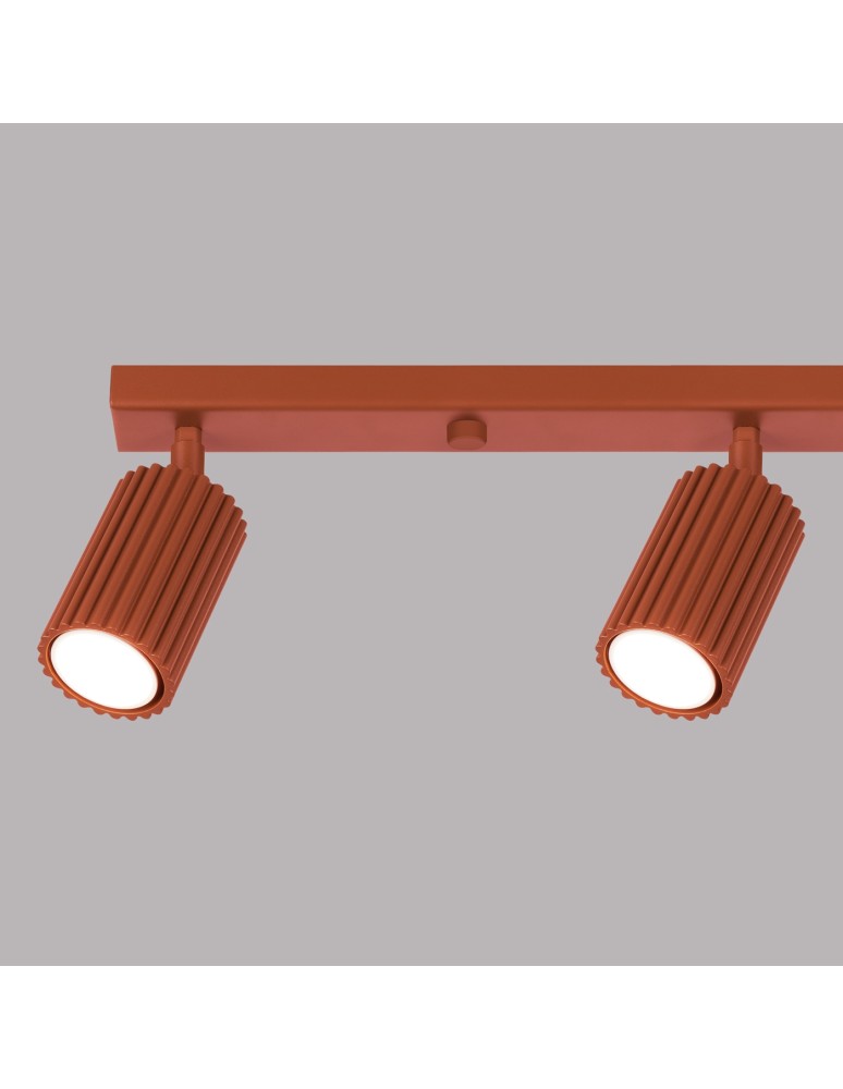 Adjustable ceiling lamps - spots - Sollux Plafon KARBON 4L ochre red SL.1641 - product kolory-swiatla.pl 6