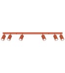 Adjustable ceiling lamps - spots - Sollux Plafon KARBON 6L ochre red SL.1642 - product 1