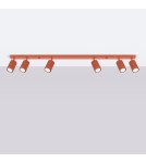 Adjustable ceiling lamps - spots - Sollux Plafon KARBON 6L ochre red SL.1642 - product 2