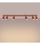 Adjustable ceiling lamps - spots - Sollux Plafon KARBON 6L ochre red SL.1642 - product 3