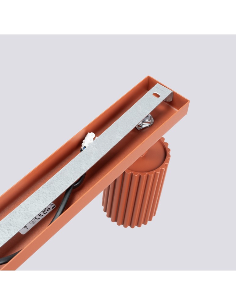 Adjustable ceiling lamps - spots - Sollux Plafon KARBON 6L ochre red SL.1642 - product kolory-swiatla.pl 4