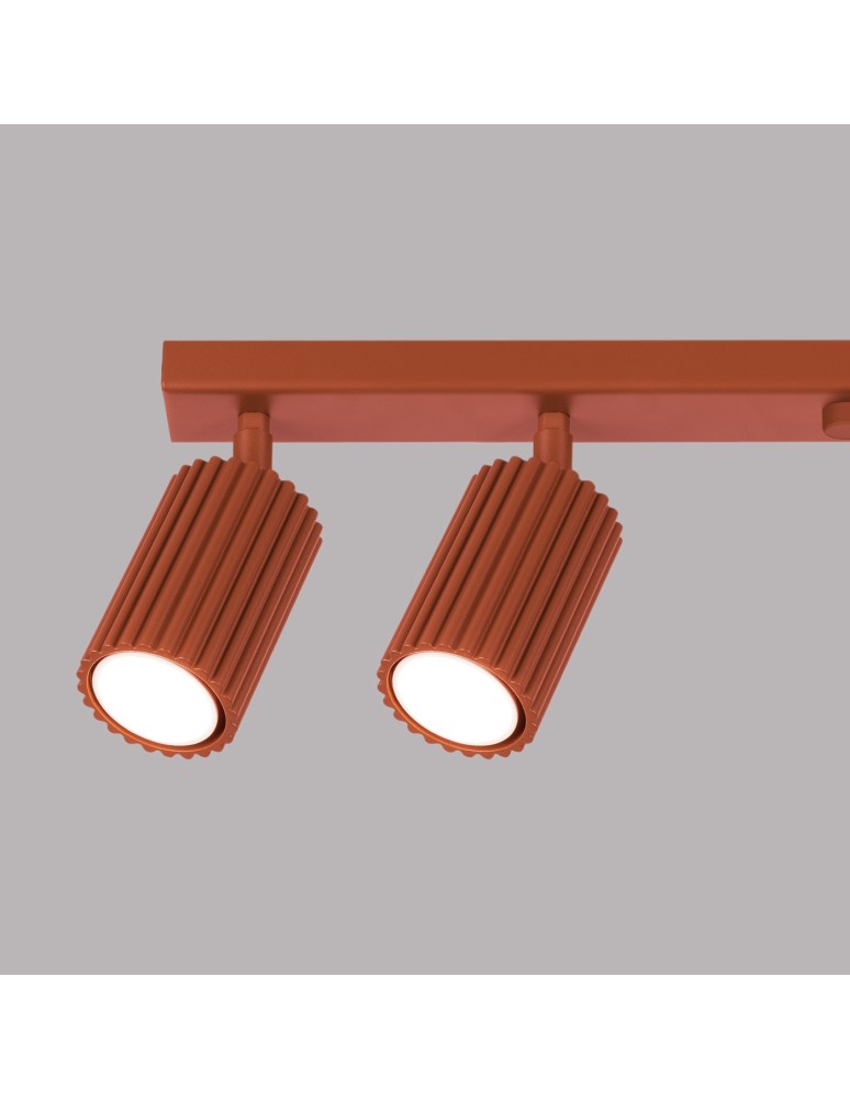 Adjustable ceiling lamps - spots - Sollux Plafon KARBON 6L ochre red SL.1642 - product kolory-swiatla.pl 6