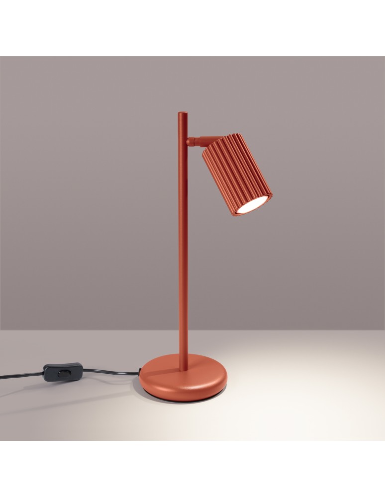 Desk lamps - Sollux Desk lamp KARBON ochre red SL.1643 - product kolory-swiatla.pl 3