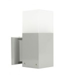Outdoor wall lamps - SU-MA CUBE 1x20W E27 230V Silver CB-K AL Wall lamp - product 1