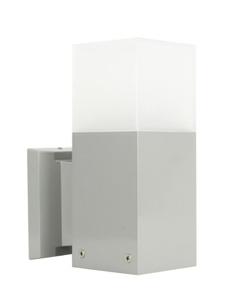 Outdoor wall lamps - SU-MA CUBE 1x20W E27 230V Silver CB-K AL Wall lamp - product kolory-swiatla.pl 1