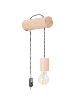 Sollux NIMBI E27 wall lamp with switch SL.1644