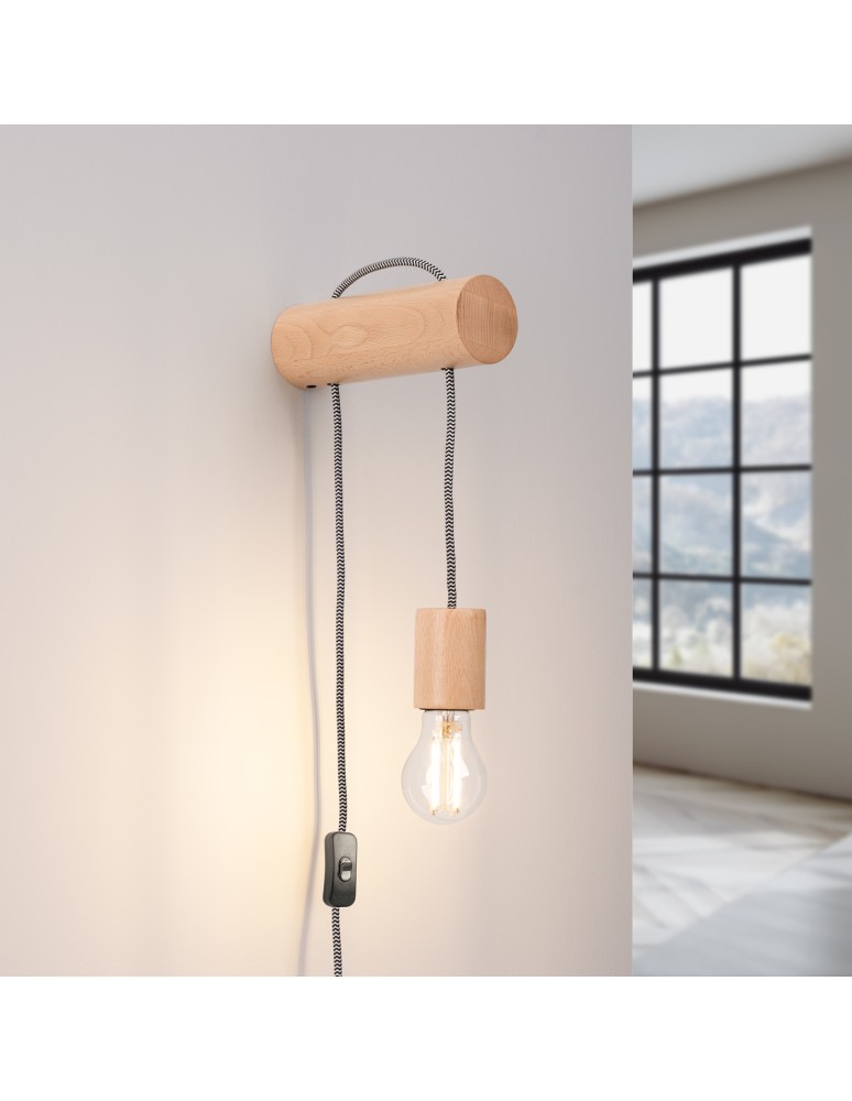 Wall lamps - Sollux NIMBI E27 wall lamp with switch SL.1644 - product kolory-swiatla.pl 3