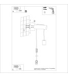 Wall lamps - Sollux NIMBI E27 wall lamp with switch SL.1644 - product 11
