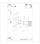 Tube wall lamps - Sollux Wall lamp KARBON 10 white SL.1646 - product 9