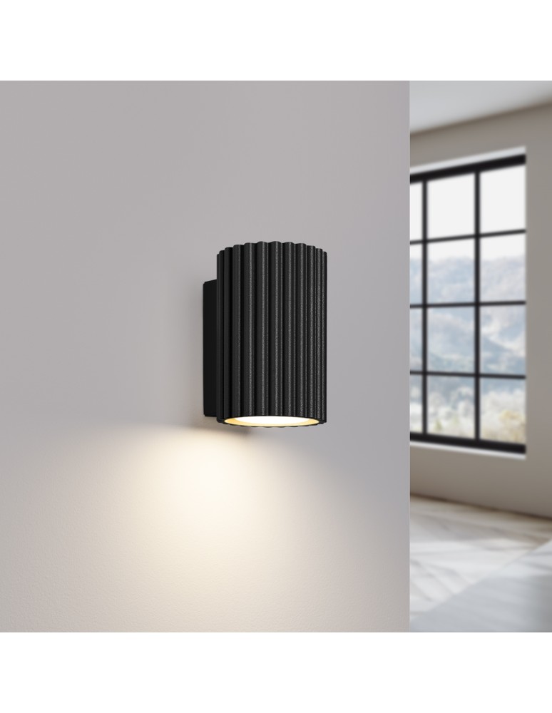 Tube wall lamps - Sollux Wall lamp KARBON 10 black SL.1648 - product kolory-swiatla.pl 3