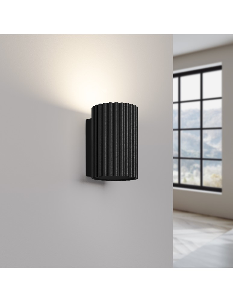 Tube wall lamps - Sollux Wall lamp KARBON 10 black SL.1648 - product kolory-swiatla.pl 4