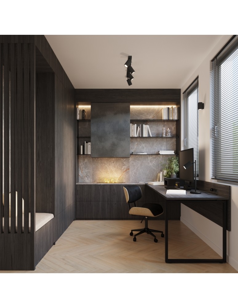 Tube wall lamps - Sollux Wall lamp KARBON 10 black SL.1648 - product kolory-swiatla.pl 10