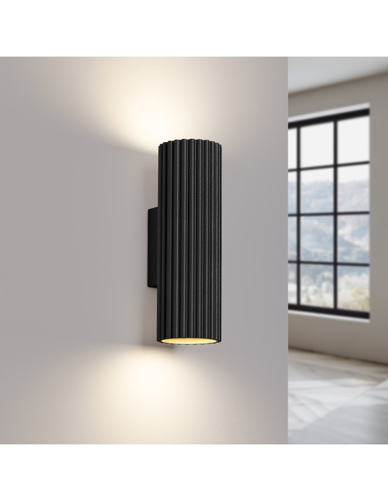 Tube wall lamps - Sollux Wall lamp KARBON 20 black SL.1649 - product kolory-swiatla.pl 3