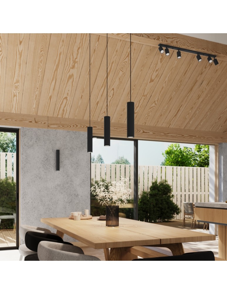 Tube wall lamps - Sollux Wall lamp KARBON 20 black SL.1649 - product kolory-swiatla.pl 10