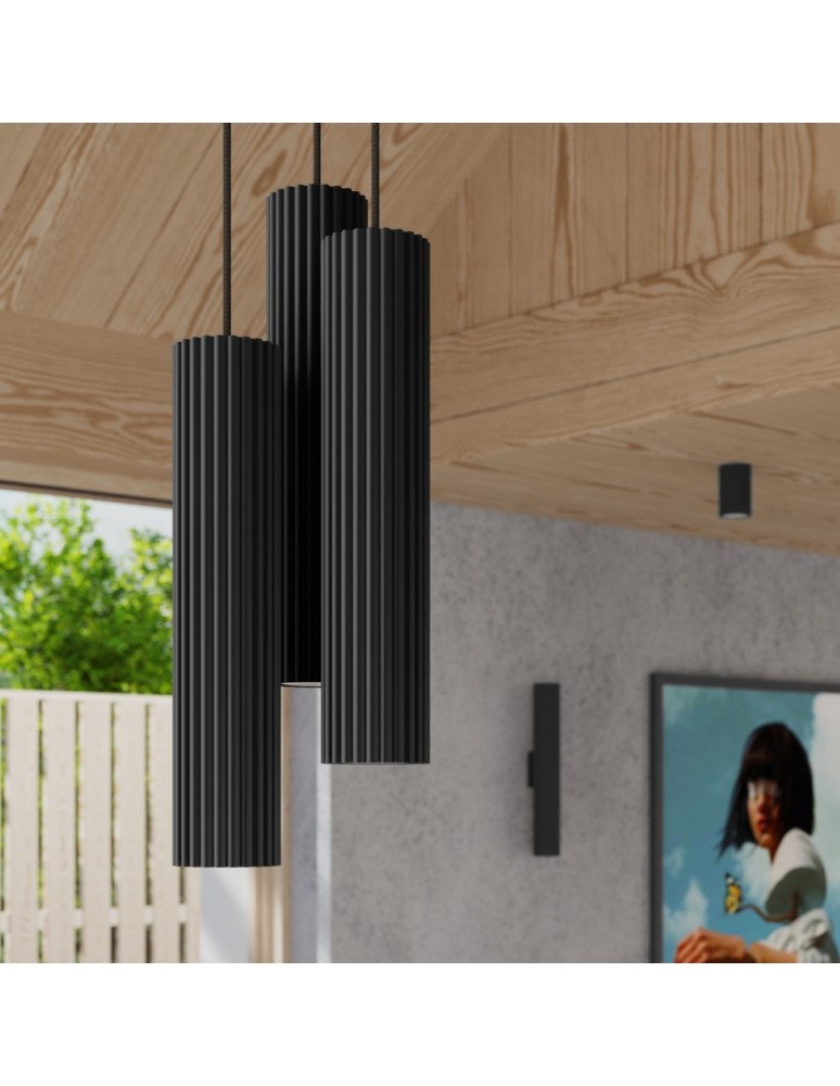 Tube wall lamps - Sollux Wall lamp KARBON 20 black SL.1649 - product kolory-swiatla.pl 11