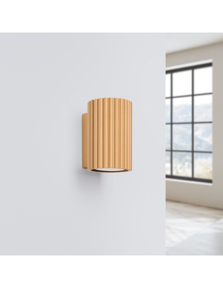 Gold wall lamps - Sollux Wall lamp KARBON 10 gold SL.1650 - product kolory-swiatla.pl 2