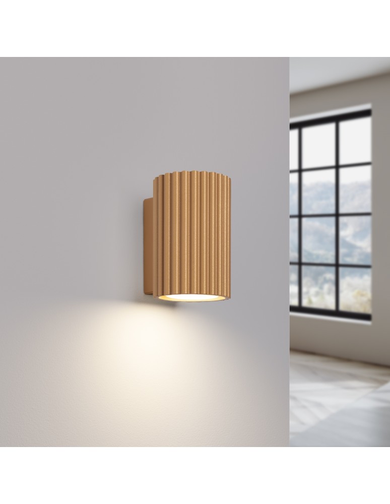 Gold wall lamps - Sollux Wall lamp KARBON 10 gold SL.1650 - product kolory-swiatla.pl 3