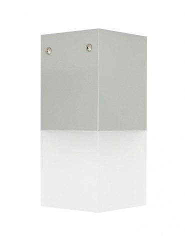 SU-MA CUBE MAX 1x20W E27 230V Silver CB-MAX S AL Plafond.