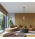 Gold wall lamps - Sollux Wall lamp KARBON 10 gold SL.1650 - product 10