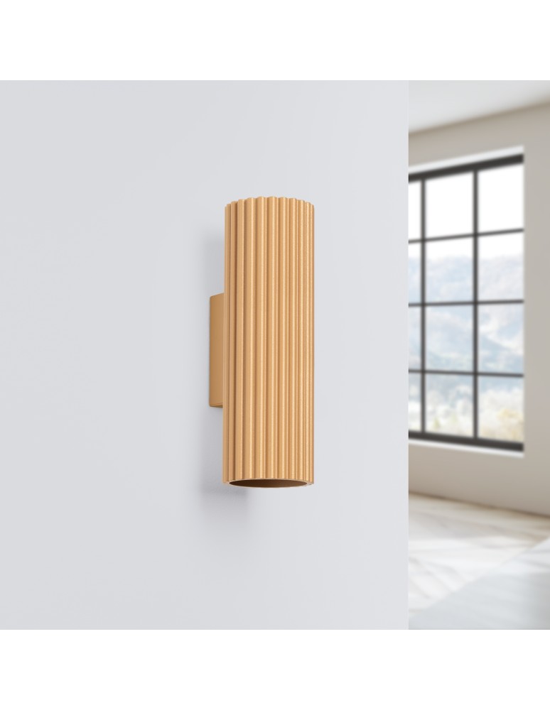 Gold wall lamps - Sollux Wall lamp KARBON 20 gold SL.1651 - product kolory-swiatla.pl 2